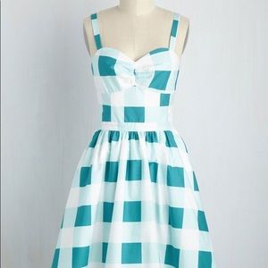 Rare Conservatory Plaid Vintage Style Dress